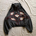 Embroidered Gothic Eye Hooded Sweater
