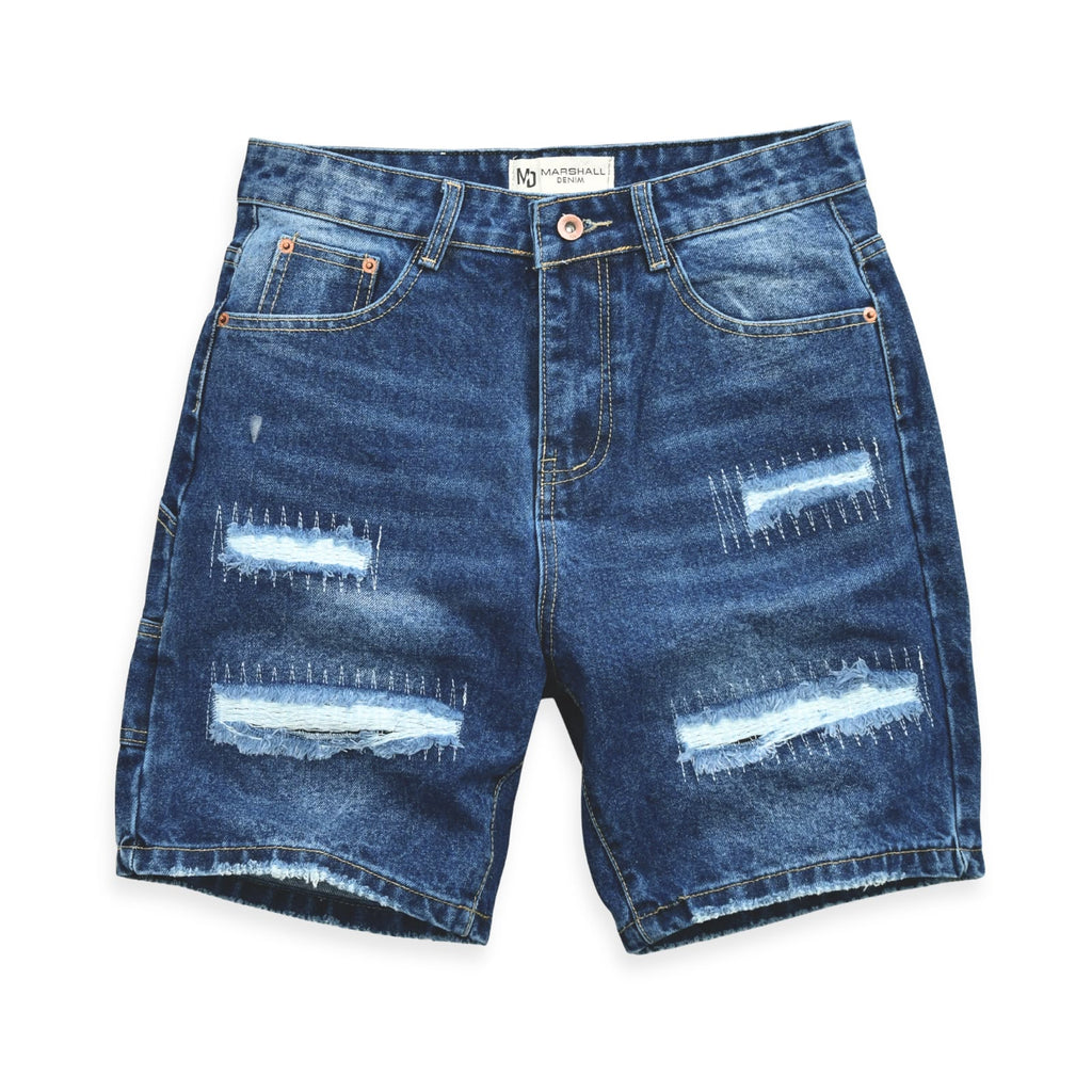 Men Unisex Short Denim Patchy Shorts