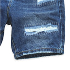 Men Unisex Short Denim Patchy Shorts