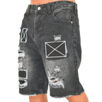Men Distressed Denim Shorts