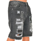 Men Distressed Denim Shorts