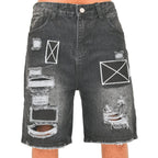 Men Distressed Denim Shorts
