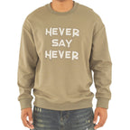 Men Unisex 'Never Say Never' Sweater
