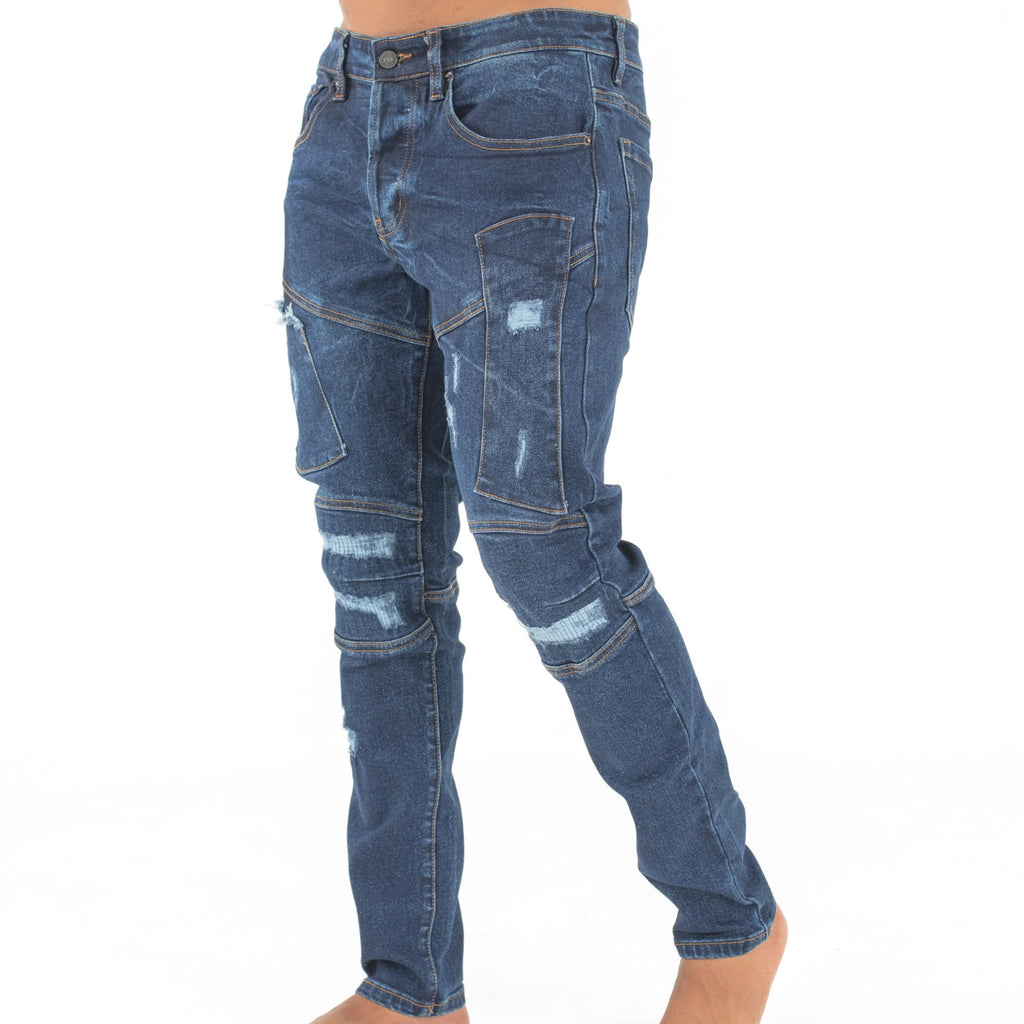 Distressed Slim Fit Jeans