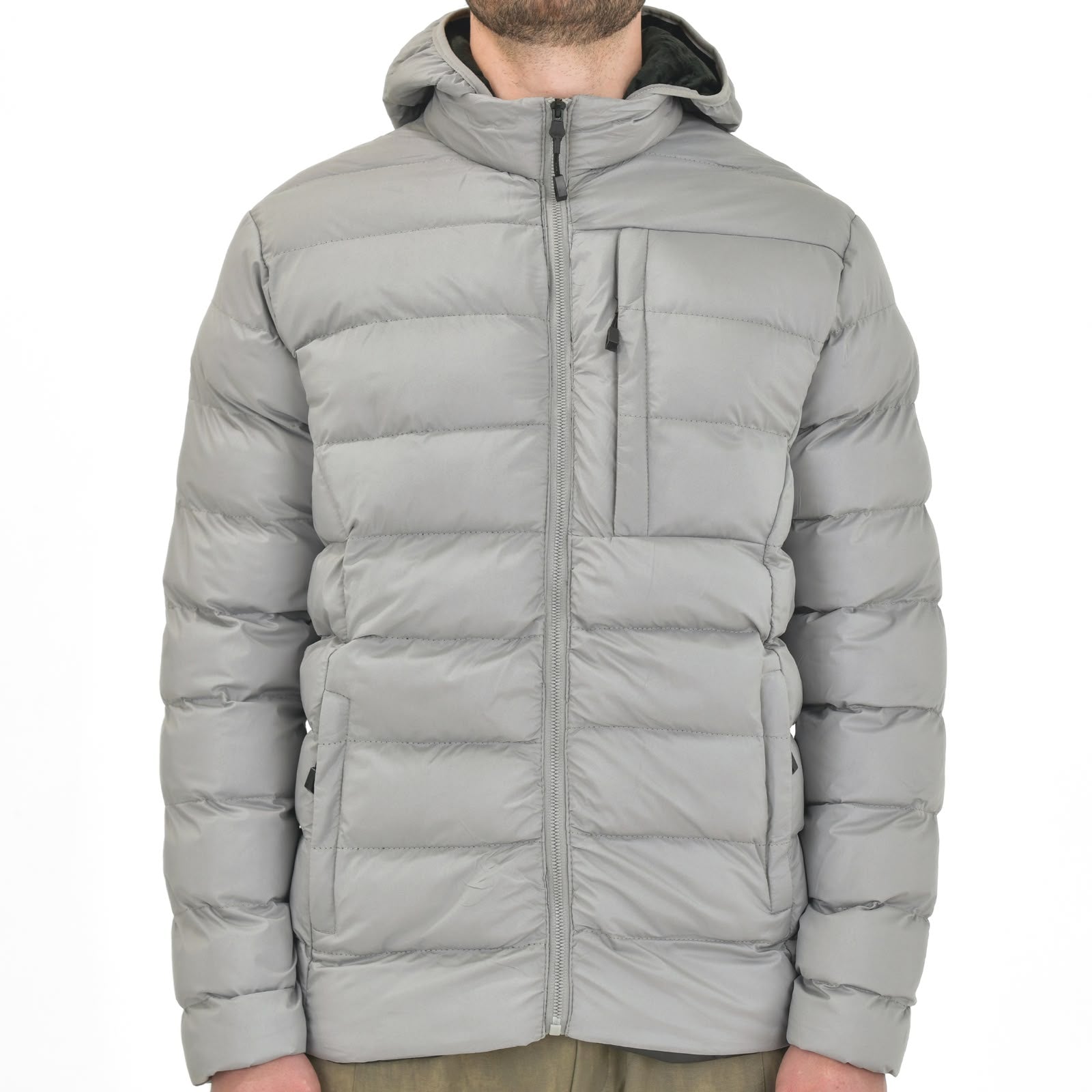Men Long-Sleeve Puffer Winter Jacket