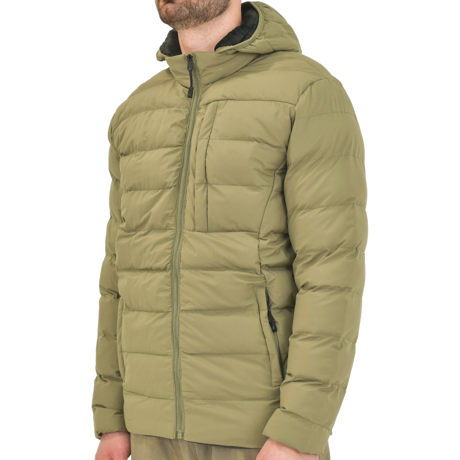 Men Long-Sleeve Puffer Winter Jacket