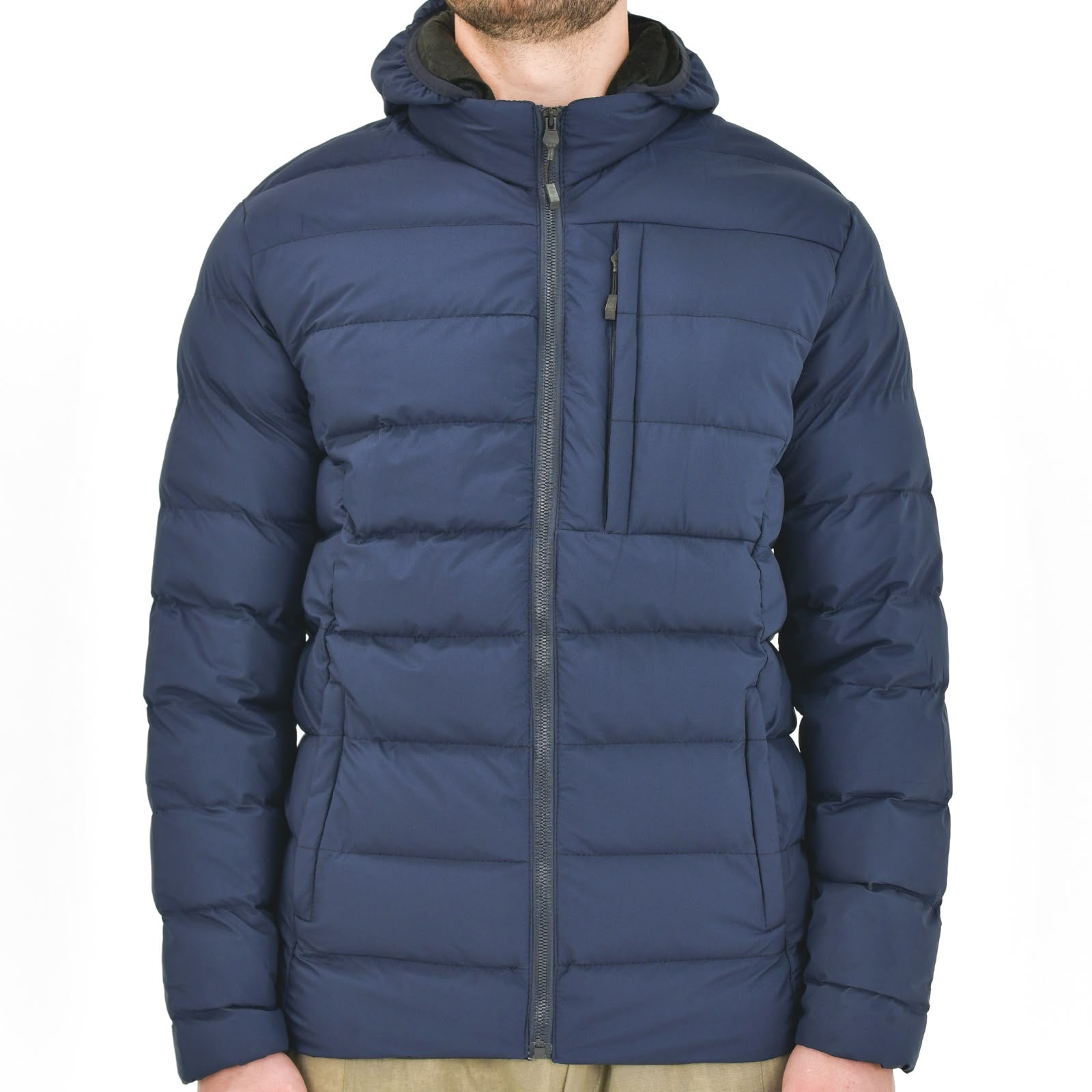Men Long-Sleeve Puffer Winter Jacket