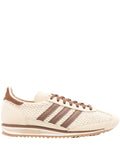 South Steeze Adidas SL 72 sneakers in beige mesh and suede with brown stripes and a durable rubber sole